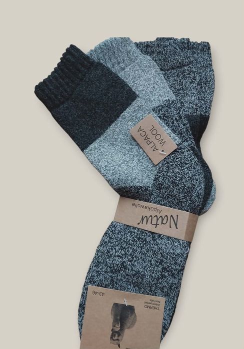 Skarpety męskie wełniane z alpaki