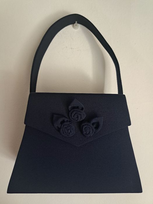 Malinha de cerimónia azul escura