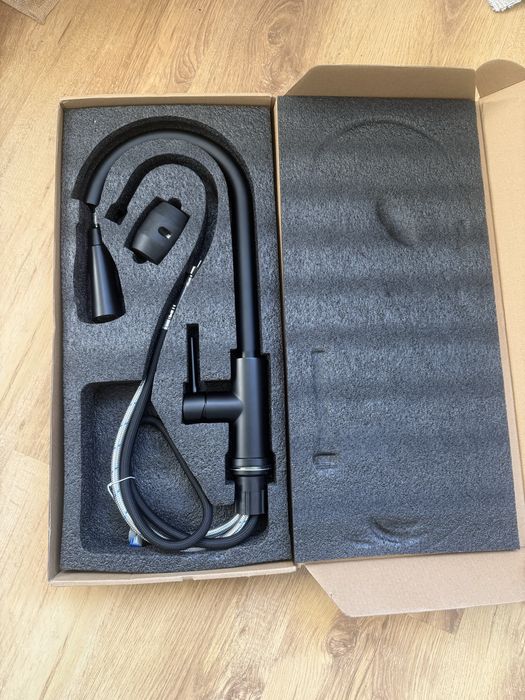 Bateria Lavello Classic (z wyciąganą wylewką)