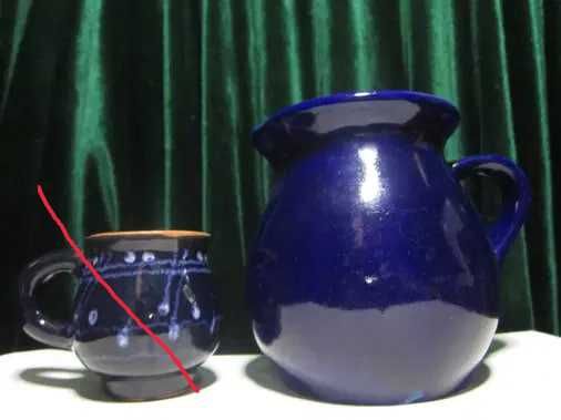 Молочник и кружка обливная керамика Новые