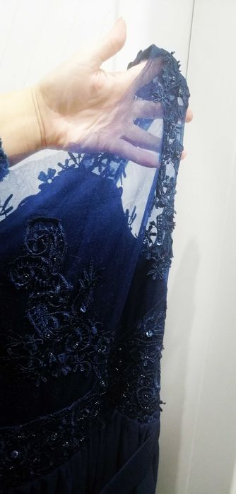 Sukienka maxi dla wysokiej - ślub, wesele r. L/ XL