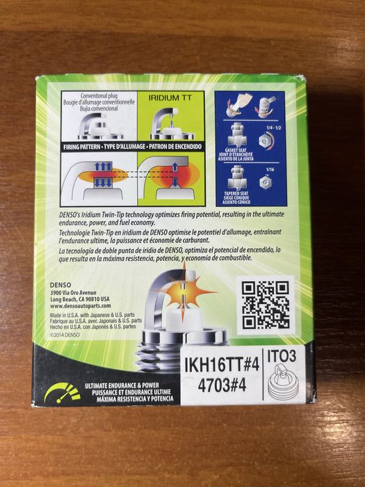 Свечи denso 4703 ikh16tt / свечи kia/hyundai