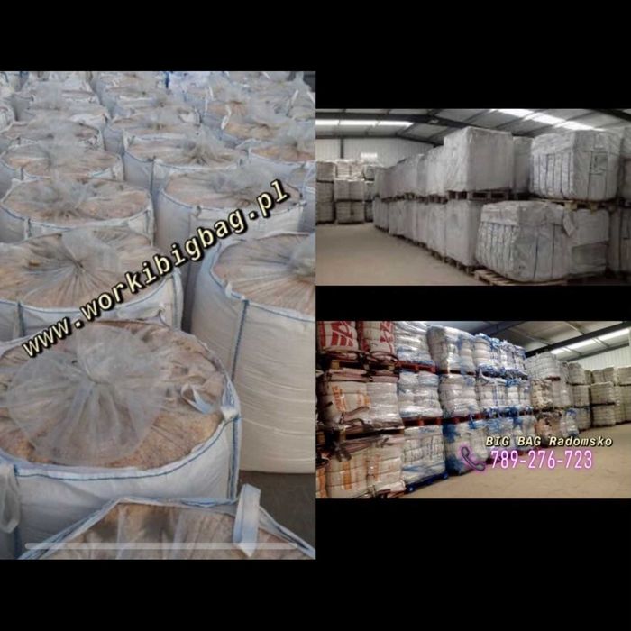 Worki BIG BAG Nowe i Używane, BAGI z folią, 500kg, 1000kg