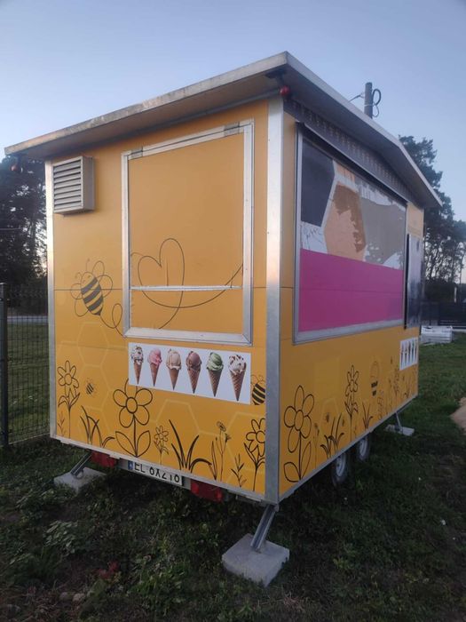 Gotowy biznes /Przyczepa do sprzedaży lodów /Przyczepa Gastronomiczna