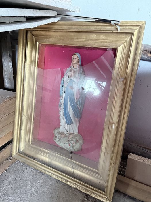 Obraz Matki Boskiej bez szkla z przodu