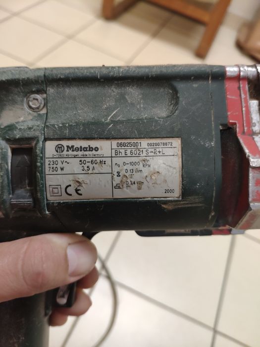 Wiertarka udarowa Metabo BH E 6021 S-R+L,