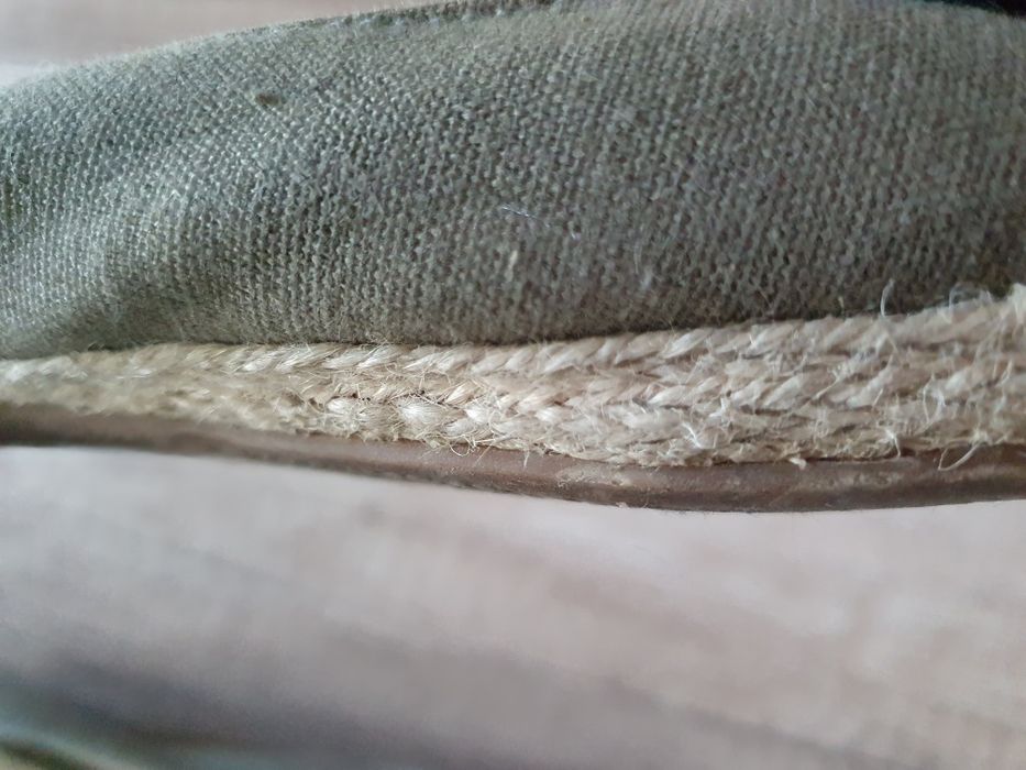 Balerinki espadryle z kwiatem roz 39