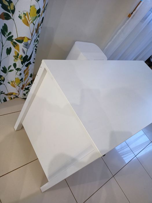 Ikea Hemnes białe, sosnowe biurko 120 x 55 cm