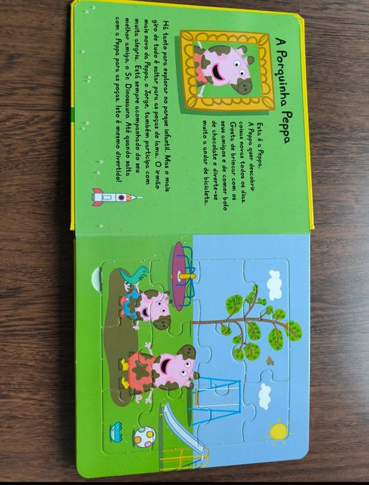 Livro de puzzle da porca peppa