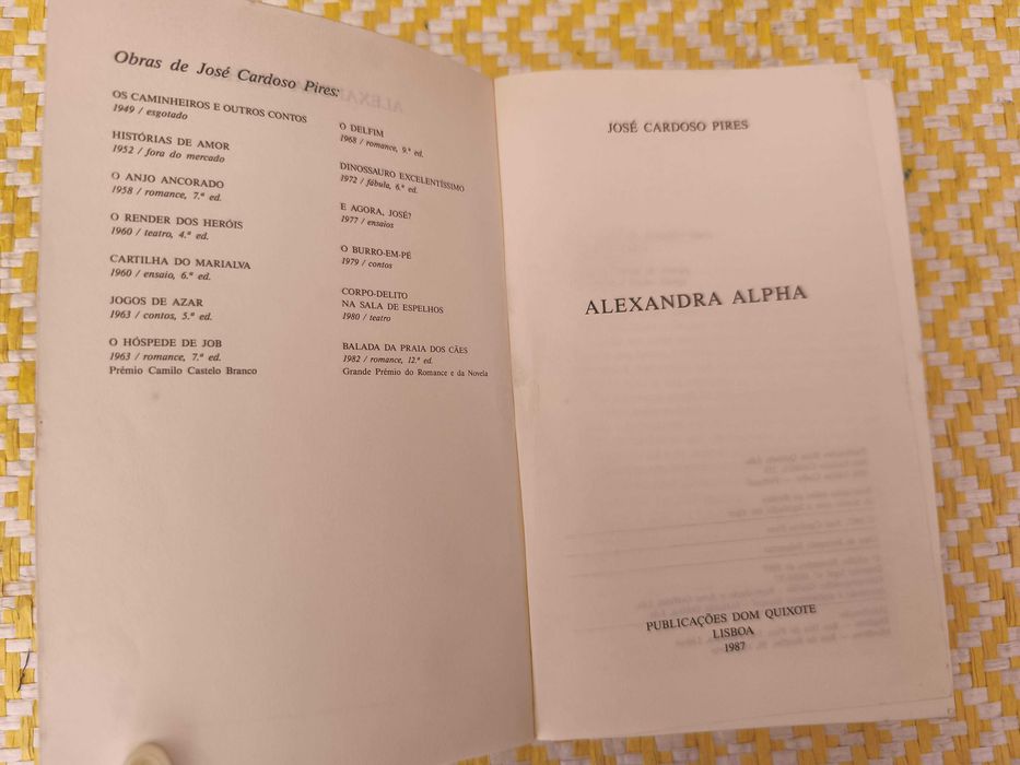 Alexandra Alpha – 
José Cardoso Pires