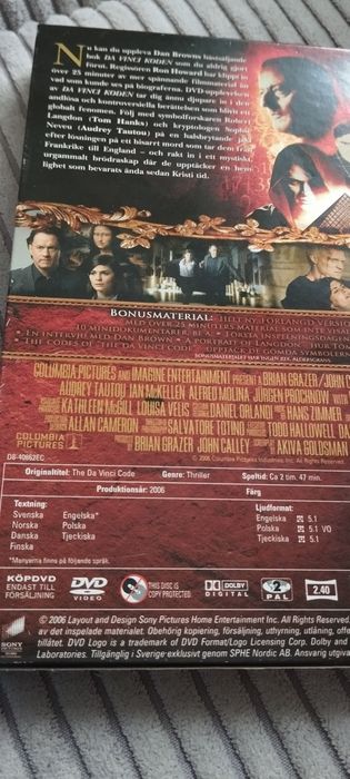 Kod da Vinci. Polski lektor. DVD