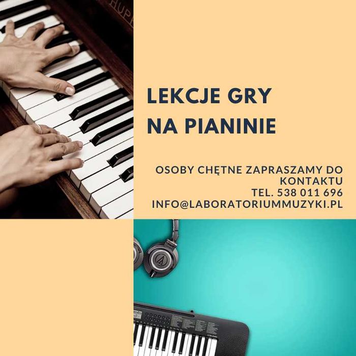 Nauka gry na pianinie, Lekcje gry na pianinie Warszawa Praga Południe Wawer Rembertów