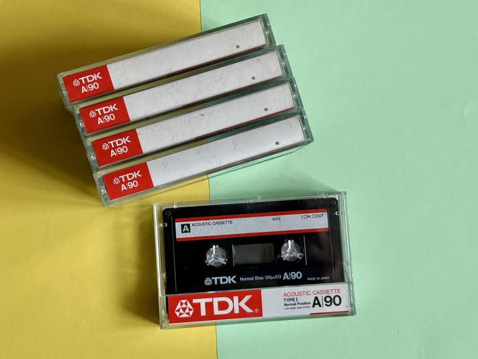 TDK A90 kaseta magnetofonowa - zestaw 5 sztuk