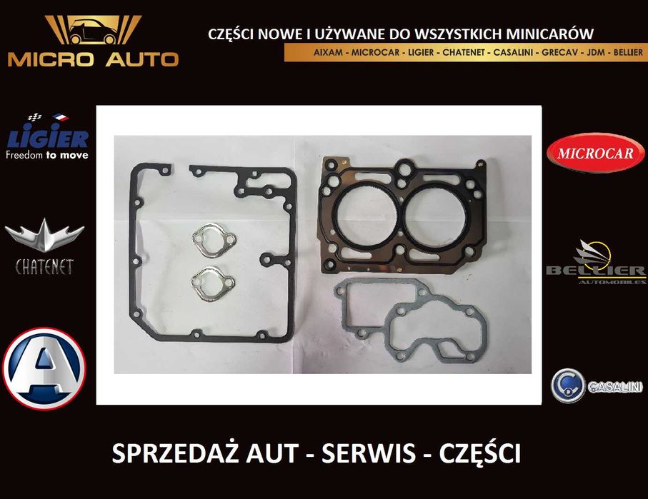 Zestaw uszczelka głowicy Lombardini Focs Microcar Ligier Chatenet 626