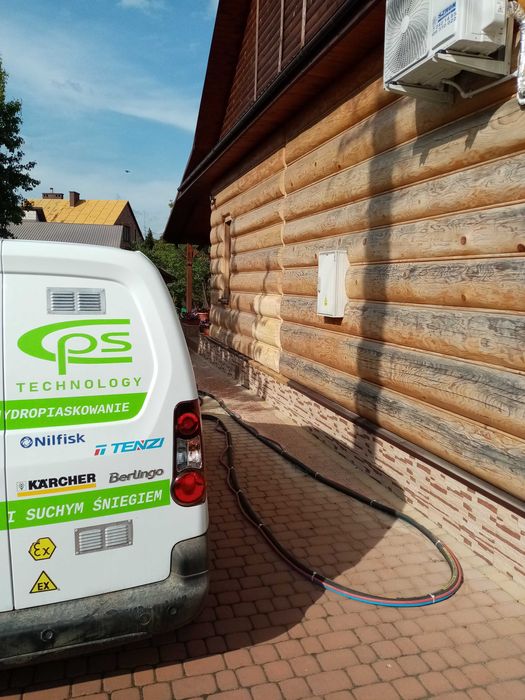 Czyszczenie drewna, piaskowanie, suchym lodem