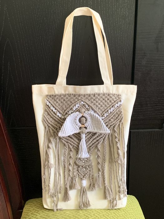Produtos de macramê,shopper