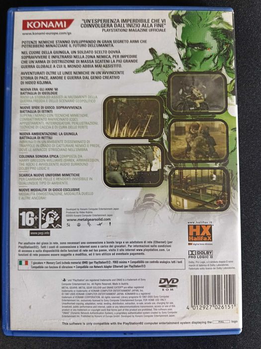 Jogo Ps2 "Metal Gear Solid 3: Snake Eater"