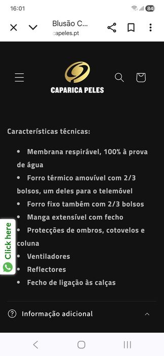 Casaco mota criança
