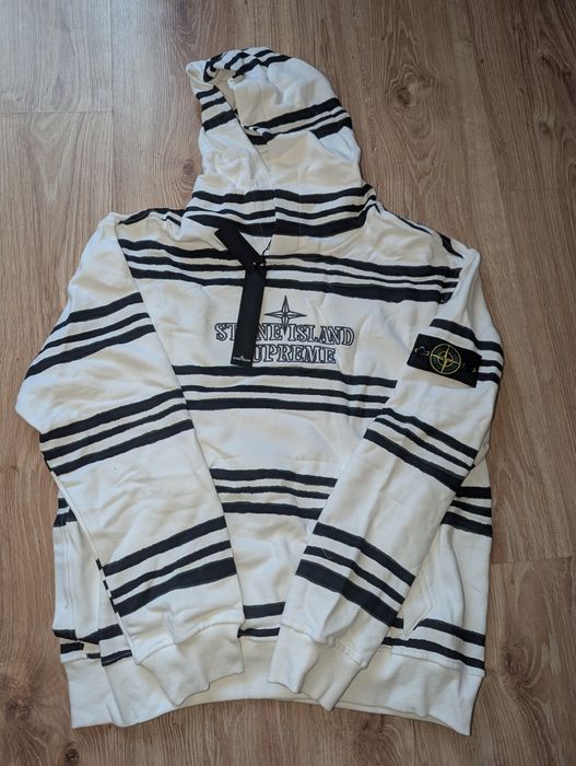 Худі stone island x supreme
