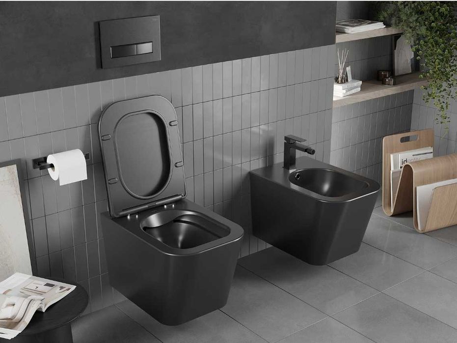 Mexen Teo miska wc Rimless Tornado całkowicie nowa czarna mat