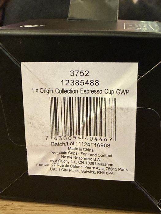 Chávena Nespresso Espresso Origin