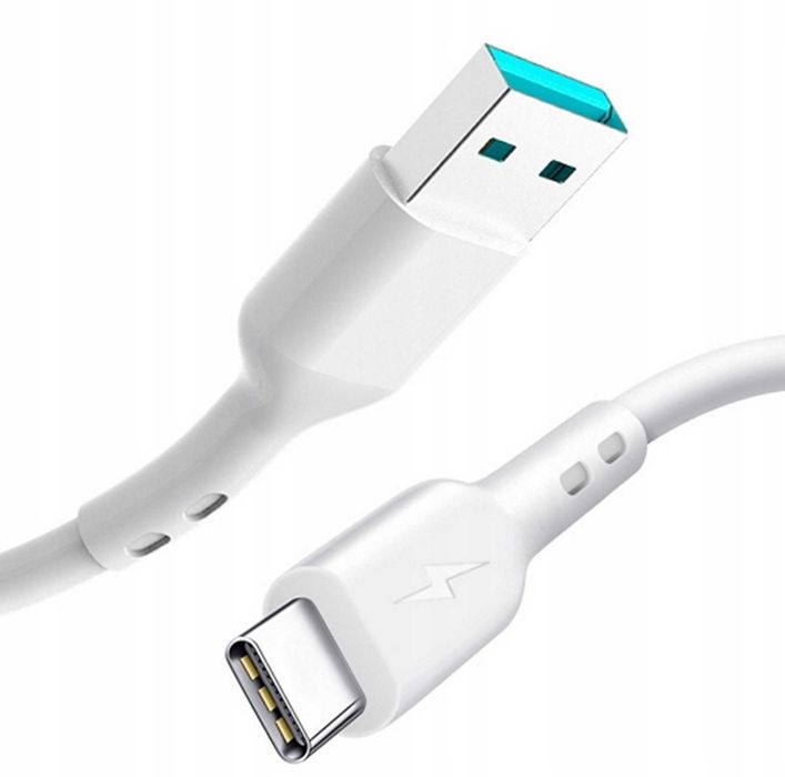 BWOO uniwersalny szybki kabel  BO-X172C 3A USB-A/USB-C 1M biały
