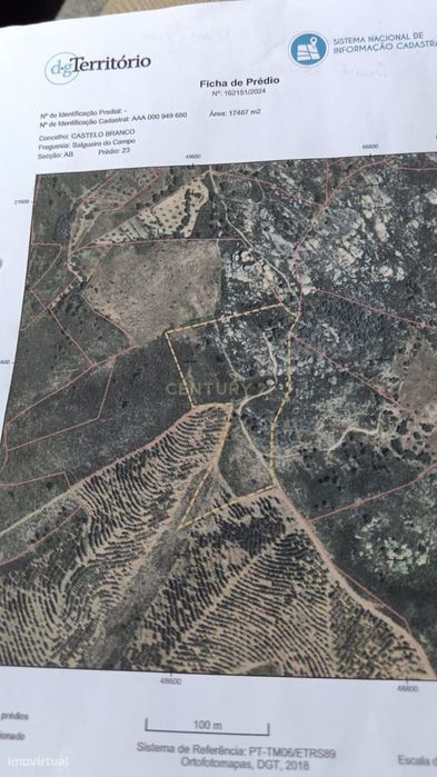 Rustic Land Plot of 17,200 m² in Palvarinho, Castelo Branco