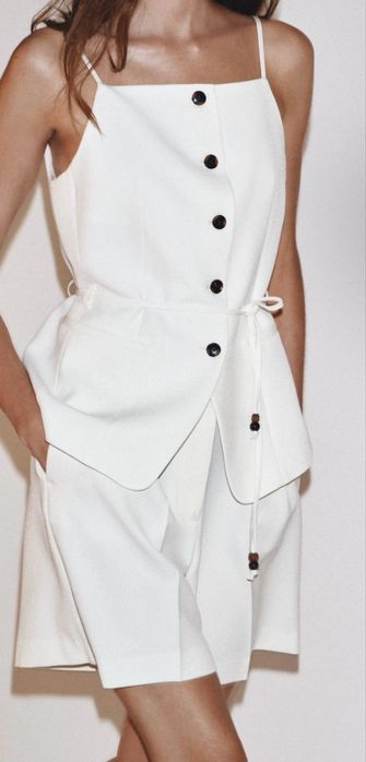 Комтюм літній білий zara