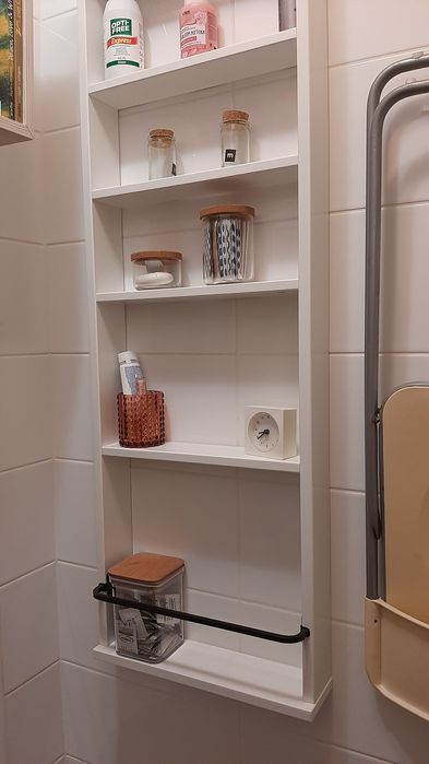 Estante de parede para WC branca Ikea