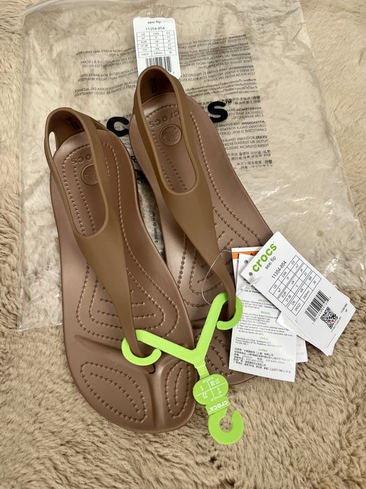 Crocs sexi flip bronze - 37,5- 7