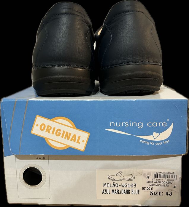 Sapato Wash’Go com velcro - Azul-Escuro