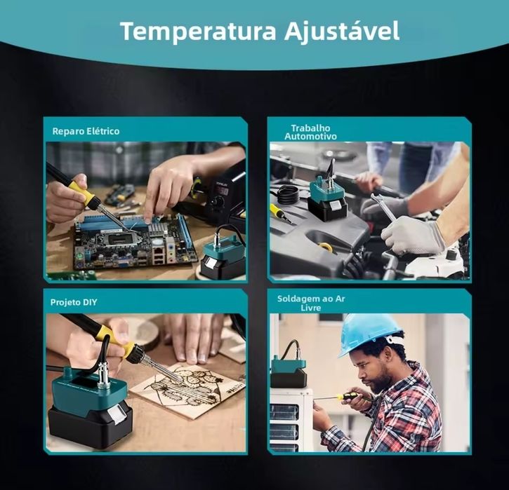 Ferro de Soldar a Estanho a Bateria