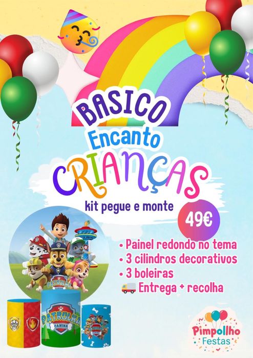 Pegue e monte e festas prontas decoradas