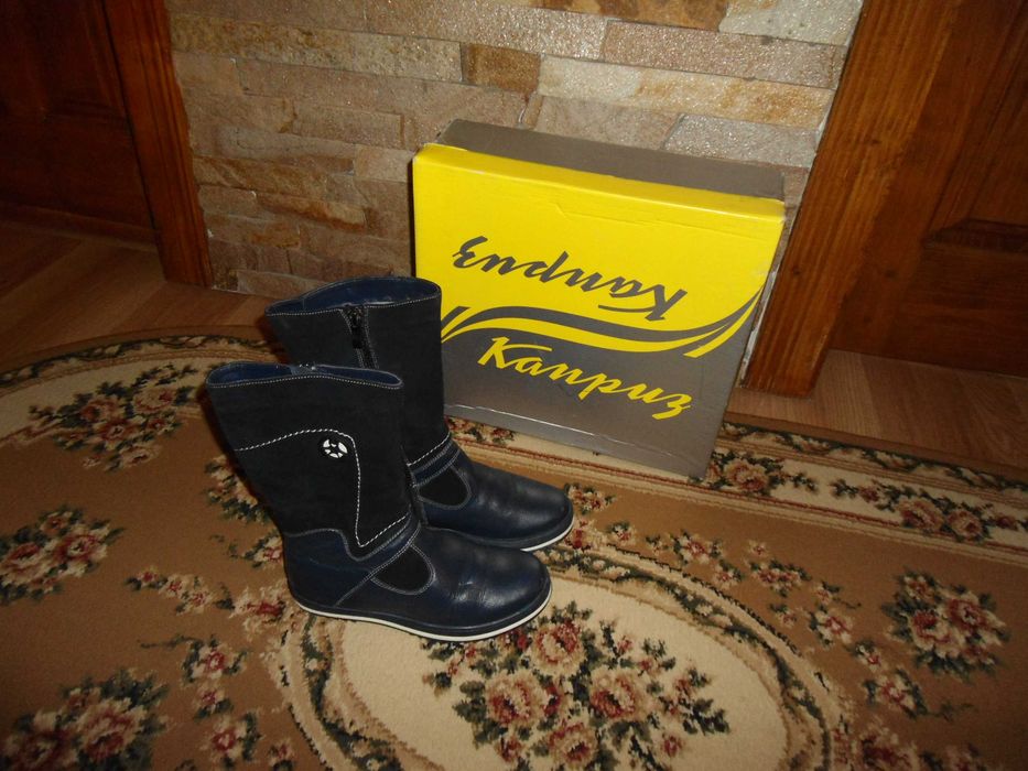 Зимние сапоги Каприз . Кожа, замша, овчина. р. 33. Супер модель.