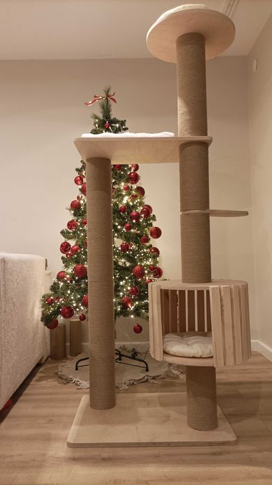 Wielopoziomowy drapak BOCIAN premium, handmade