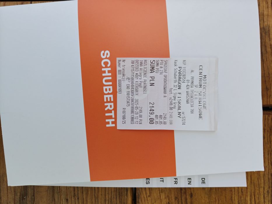 Kask  Schuberth J2 ECE  czarny szary L