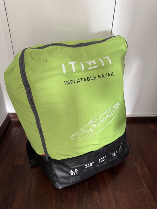 Kayak insuflável 2 lugares + Pagaias e Bomba