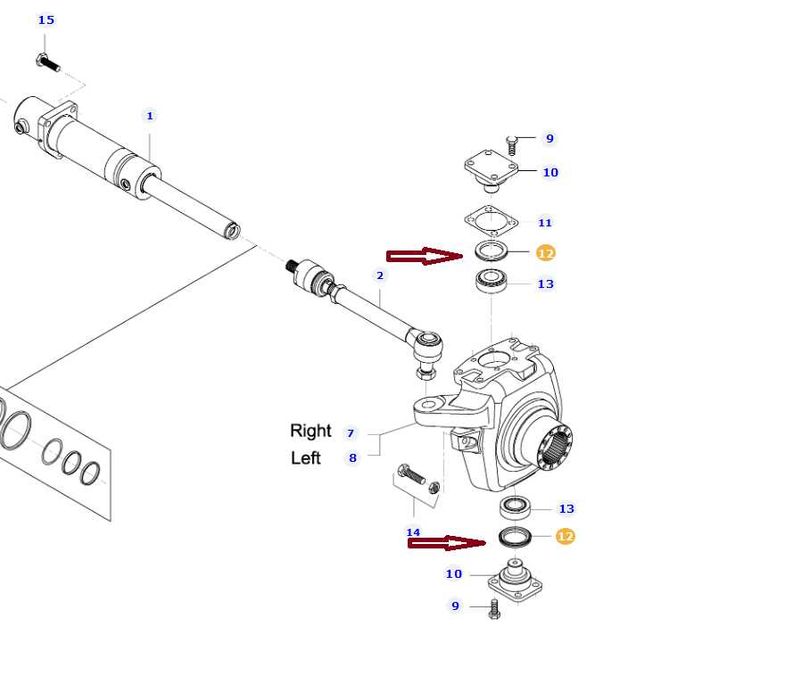 Uszczelniacz Zwrotnicy Valtra