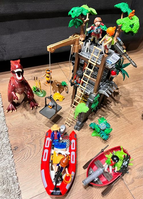 Playmobil zestaw przygoda dużo elementów