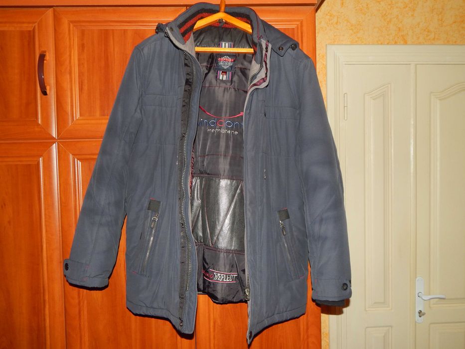 Куртка с капюшоном парка теплая синяя Caprice на мембране GoreTex