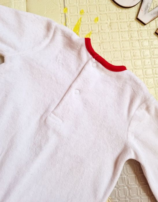 Новорічний різдвяний чоловічок george джордж 3-6 м ромпер бодік сліп