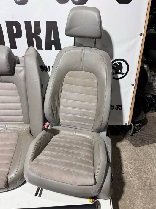 салон пассат б6 сидушки сидіння сиденья passat b6 алькантара рекаро