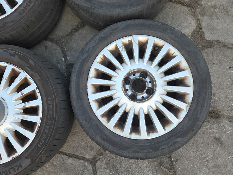 Fiat 500 alufelgi koła z oponami lato 24r 185/55 R15
