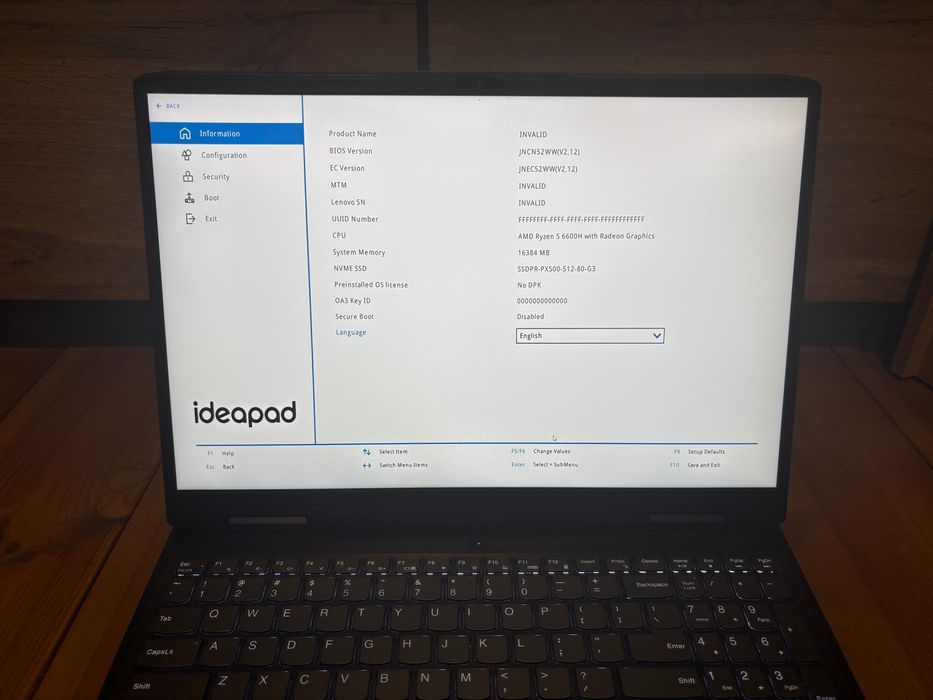 Laptop Lenovo IdeaPad Gaming 3 16ARH7 Ryzen 5 RTX3050Ti