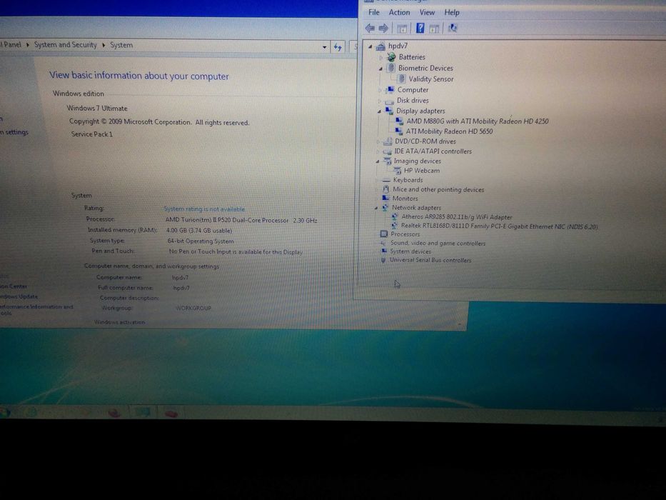 HP Pavilion dv7-4021so