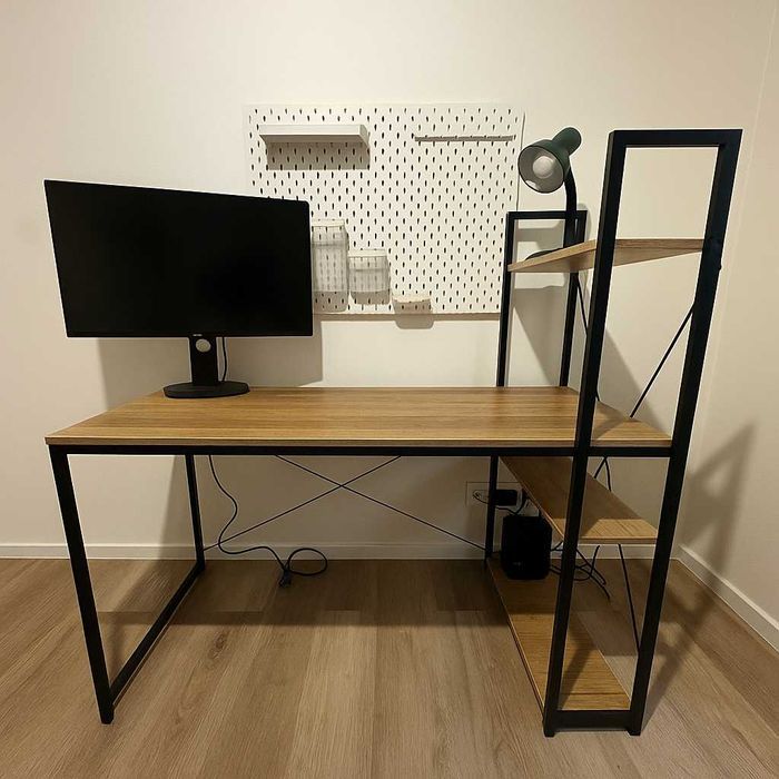 NOWE Biurko Gamingowe Metalowe Komputerowe Meble Szkolne Loft OKAZJA