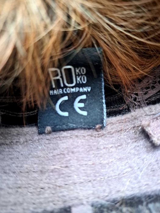 Profesjonalna peruka ruda kasztan krótka