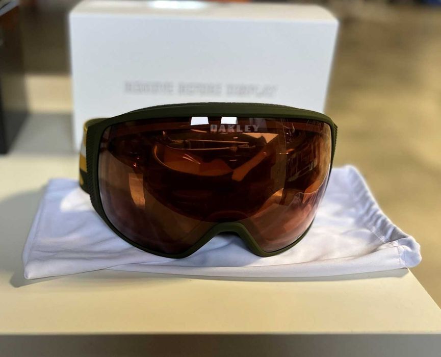 Маска Oakley Flight Tracker XL Mustard Dark Brush Camo Prizm Persimmon