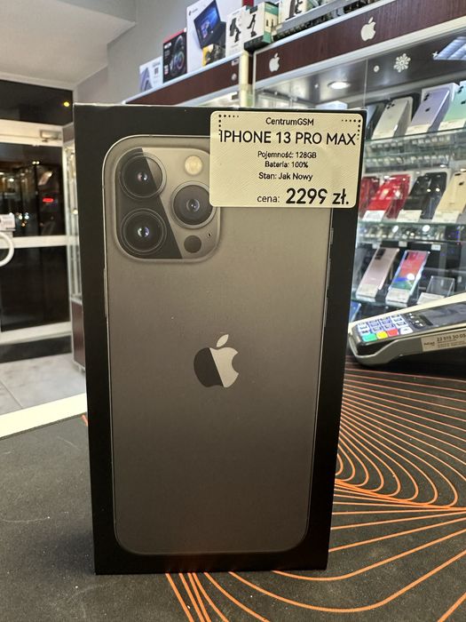 Nowy Iphone 13 Pro Max 128GB Black sklep Centrum Gsm