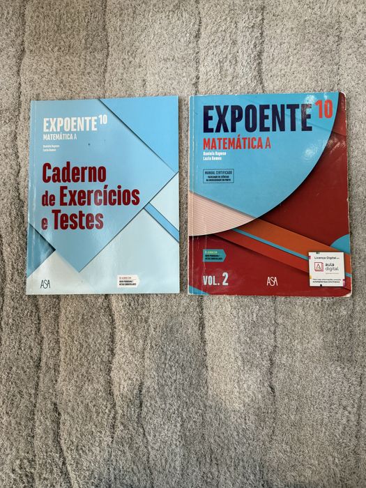 Manuais Matemática A 10 11 12 Ano + Cadernos